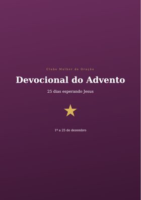 Capa do devocional